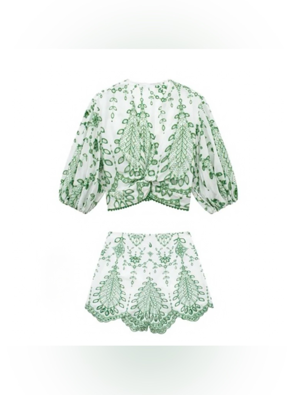 Green Floral Set